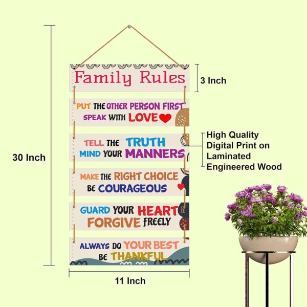 Wall Hangings - Family Rules - Image 3