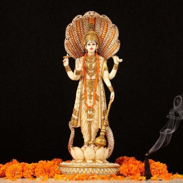 Marble Showpiece - Shree Vishnu Ji - Image 2
