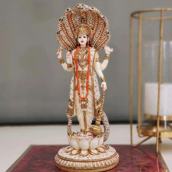Marble Showpiece - Shree Vishnu Ji
