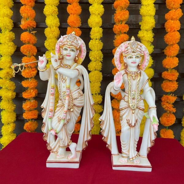 Marble Showpiece - Shri Radhe Krishna ji