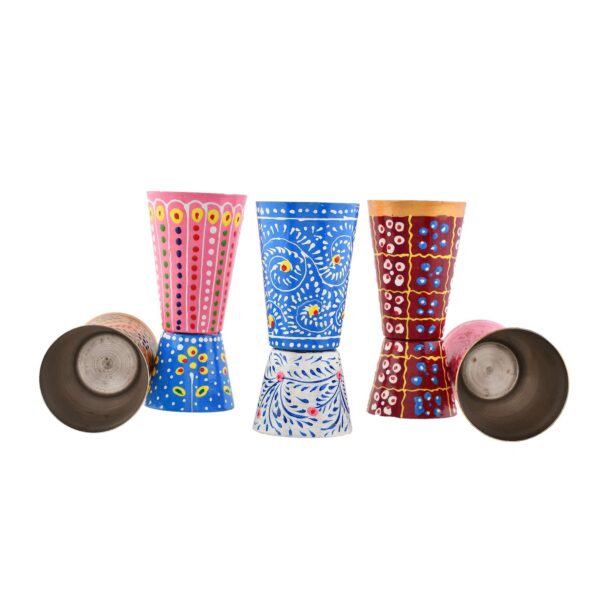 Hand-Painted Traditional Glass Set - Multicolored - Image 4