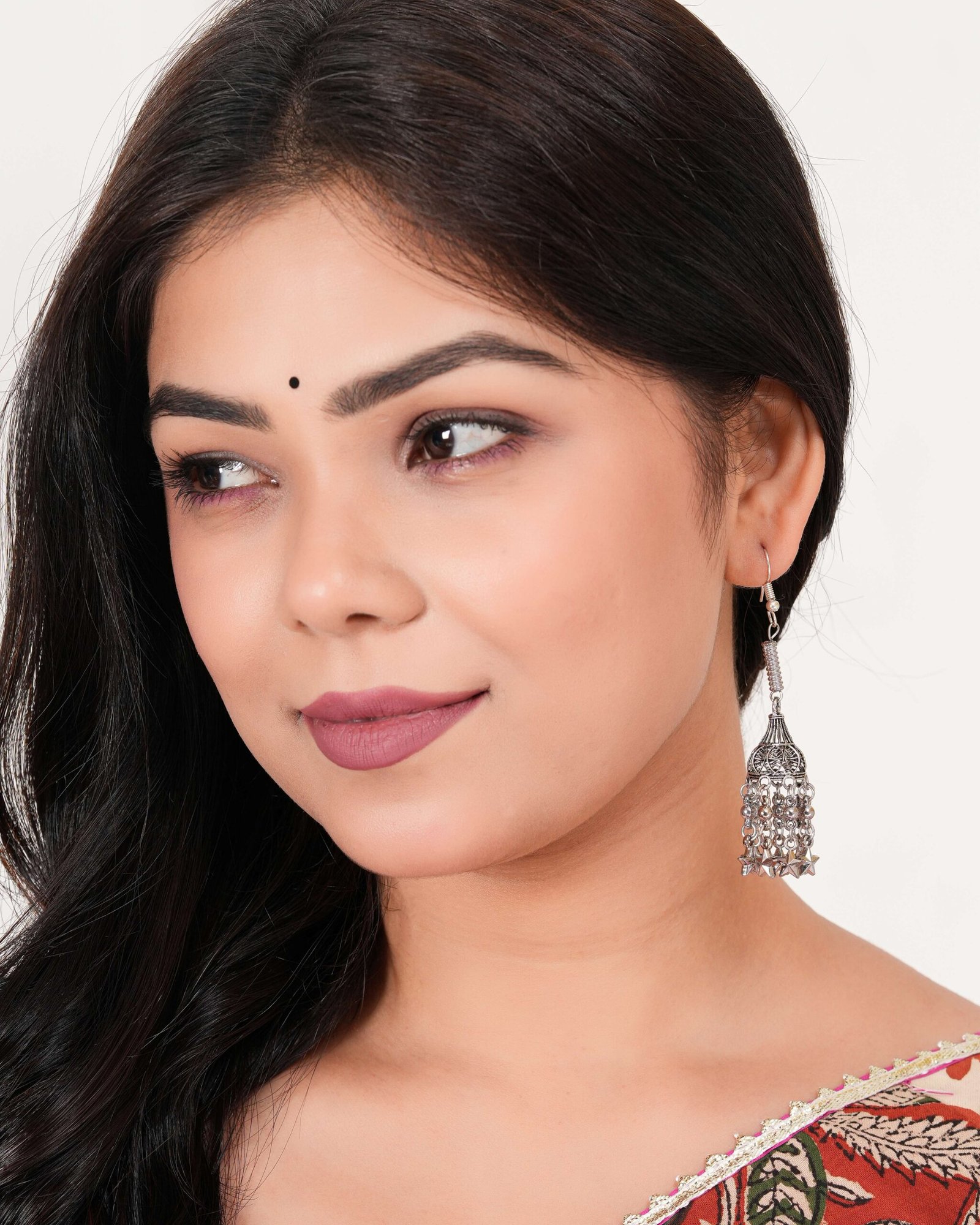 Women's Oxidised Multi-Layer Long Jhumka Earrings – Traditional Nickel-Free Jhumki Design - Image 3