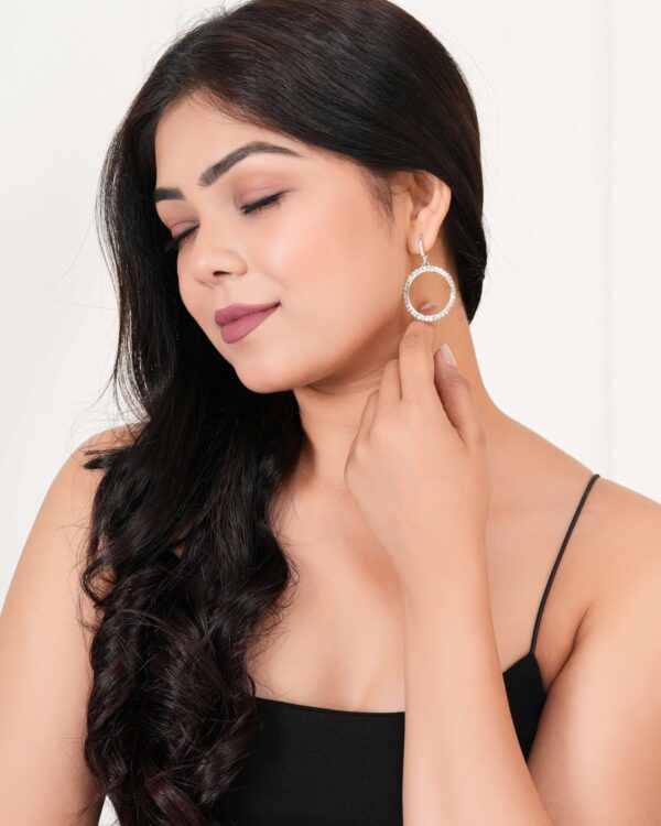 Indo-Western Drop Dangles Earrings for Women | Statement Party Wear Fashion Jewellery - Image 3